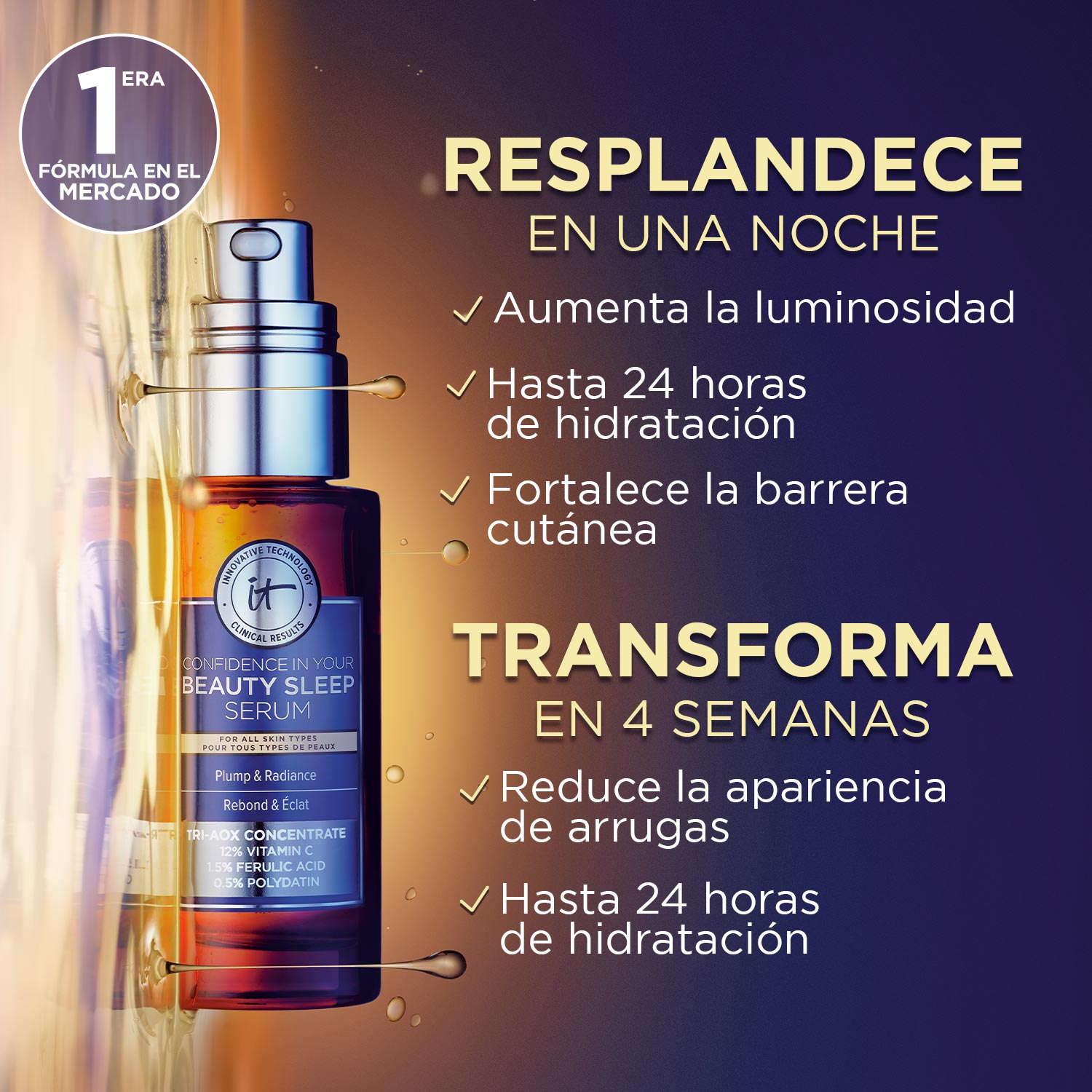 CONFIDENCE IN YOUR BEAUTY SLEEP SERUM (SUERO ANTI-EDAD)